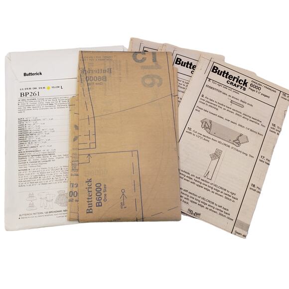 Butterick 150 Anniversary 18 Doll Clothes Sewing Pattern UNCUT BP261 Retro 50s - Picture 5 of 6